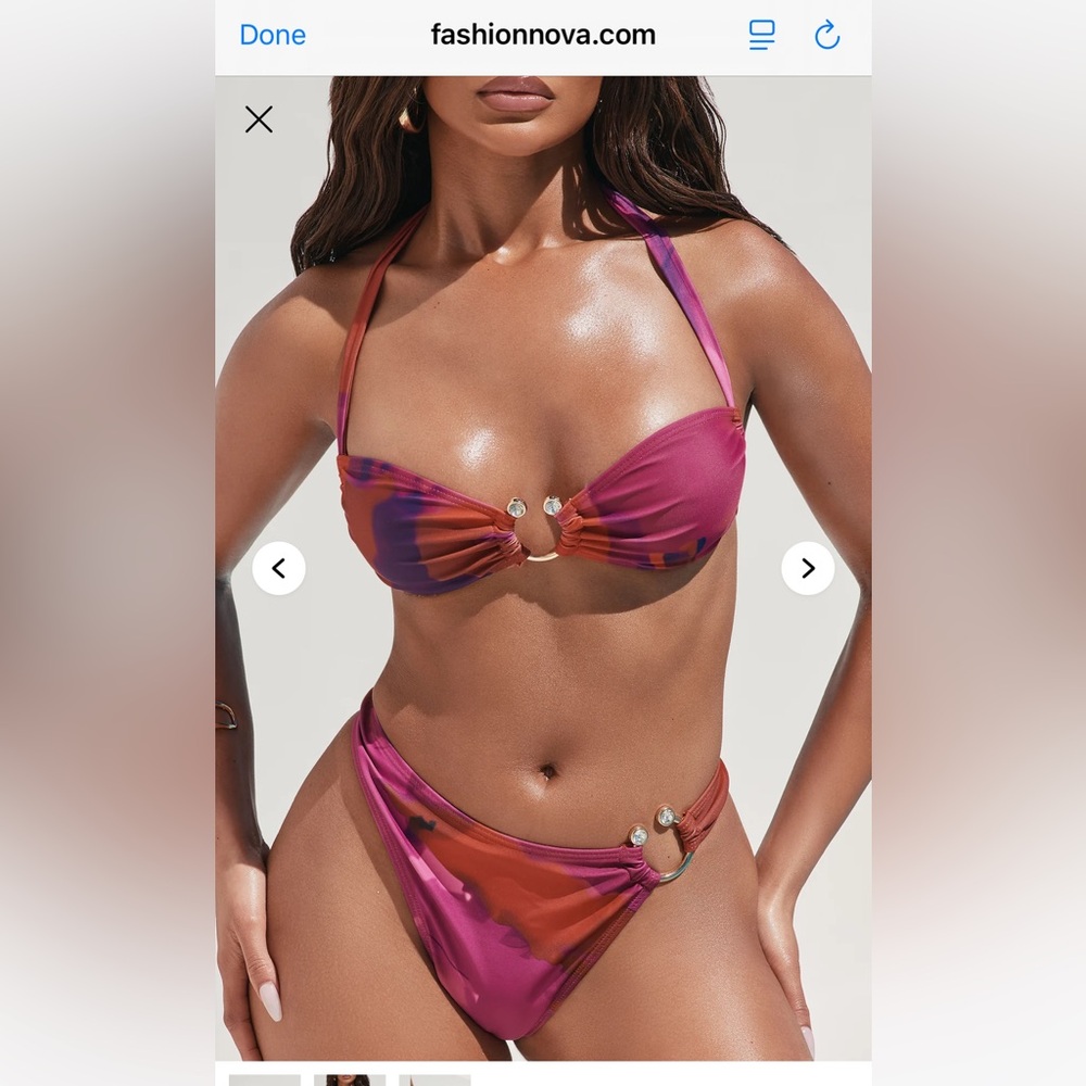 Fashion Nova 2pc Bikini w/ hardware